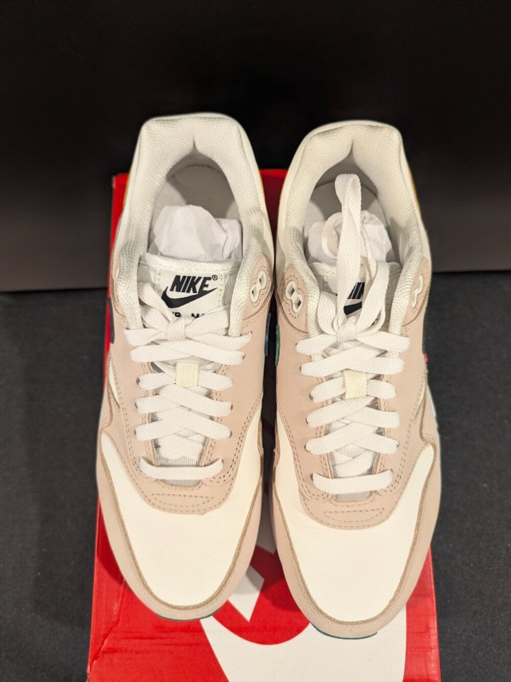 WMNS Nike Air Max 1 '87 - Sz 9W - Sanddrift/Black-Sail - Picture 2 of 6